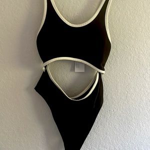 Urban Outfitters Black Body Suit with cutouts